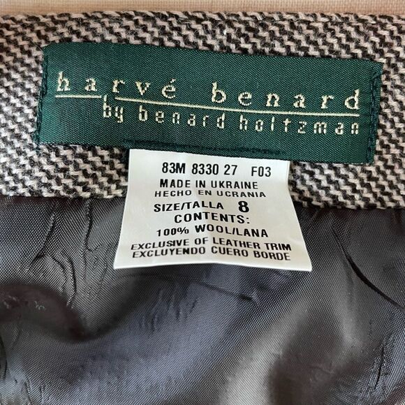 Harve Benard Three Piece Matching Wool Blazer, Skirt, and Pants EUC - Picture 12 of 16